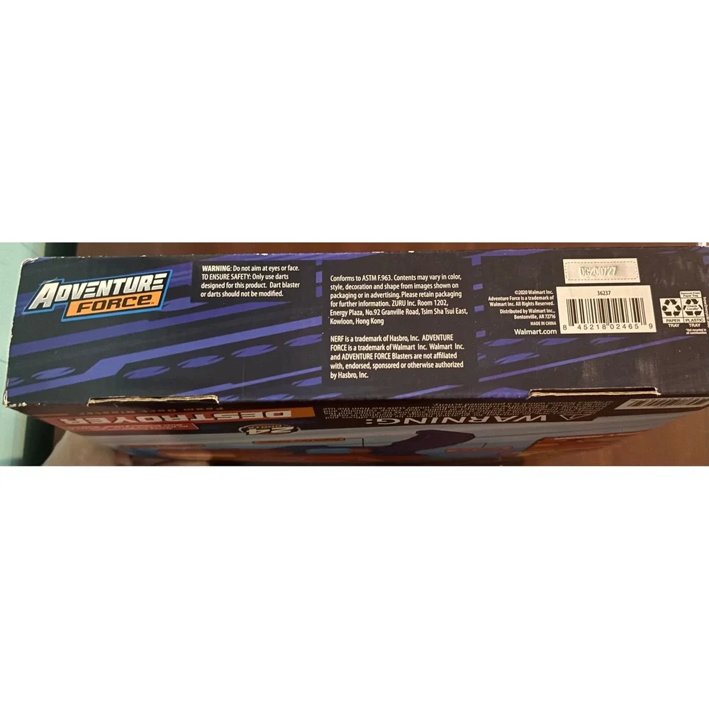 Unopened Nerf Adventure Force Destroyer Foam Dart Booster 24 Darts Up to 90 Feet